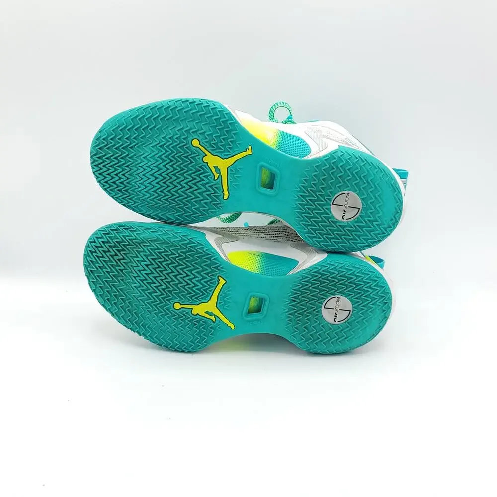 Air Jordan XXXVI 36 'Guo Ailun' White DM0795-107 Size 4y kids green white